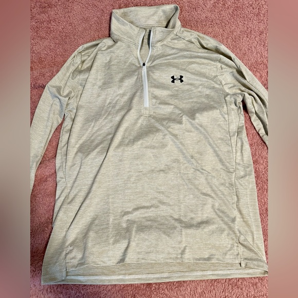 Under Armour Men’s Oat Colored Tech Vent 1/2 Zip Lightweight Jacket. Large. NWT - Picture 2 of 6